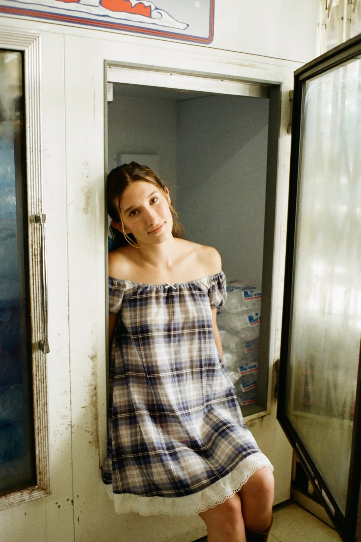 THE MCCARTNEY DRESS — BLUE PLAID