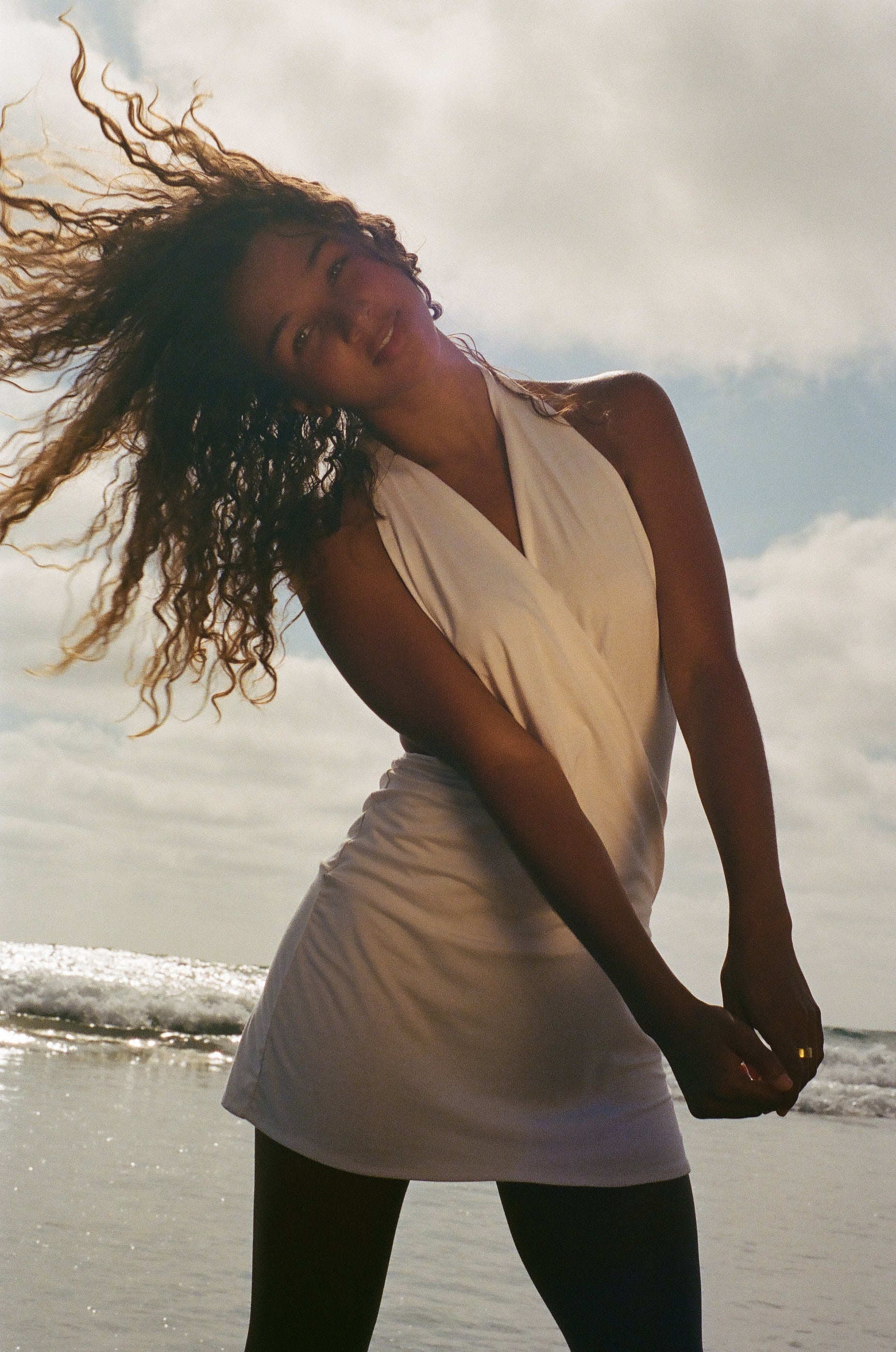THE NAOMI DRESS — WHITE