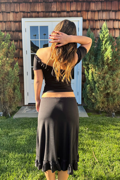 THE AMELIE SKIRT — BLACK
