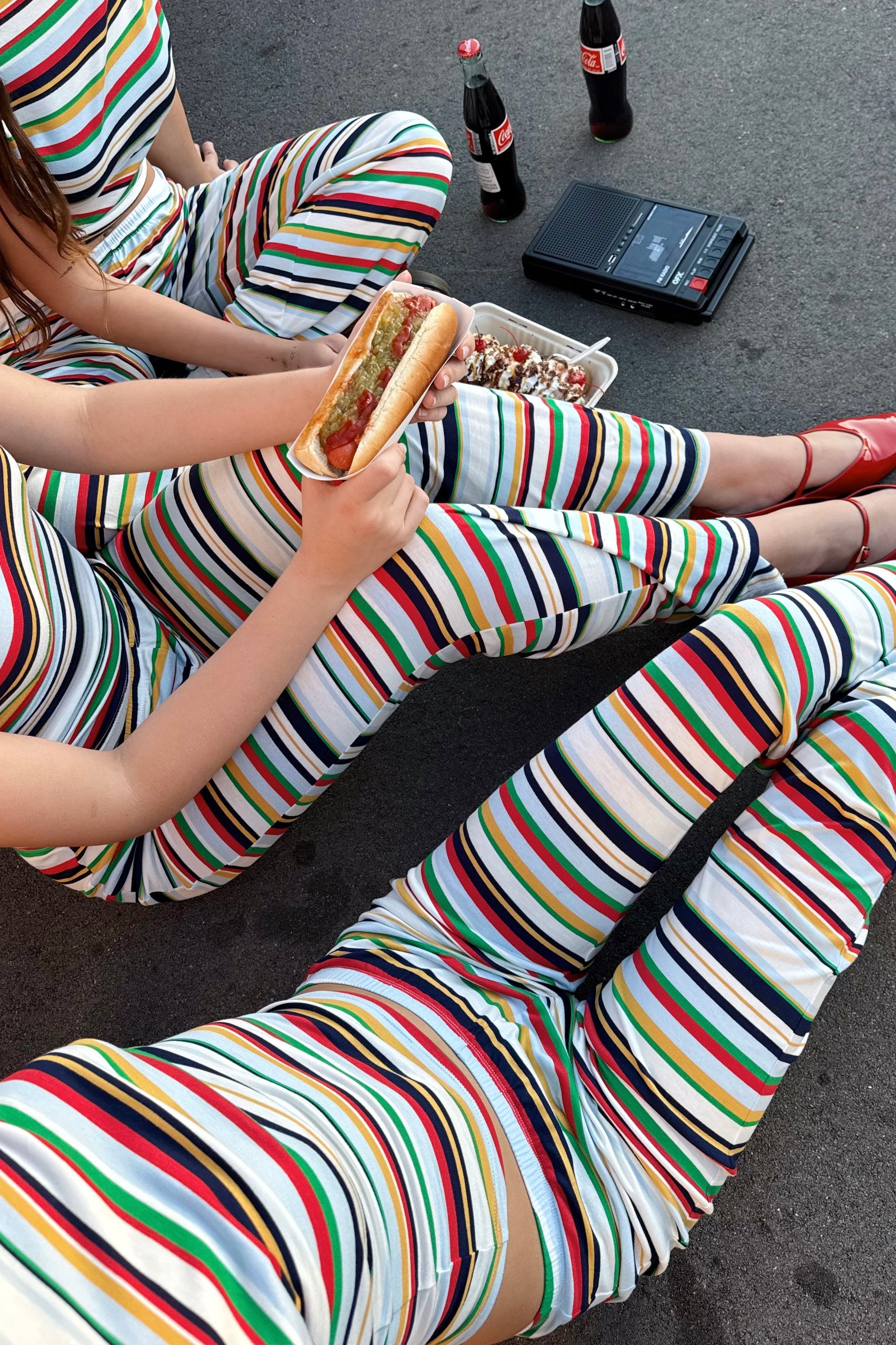 THE GEORGIE PANT — VARSITY STRIPE