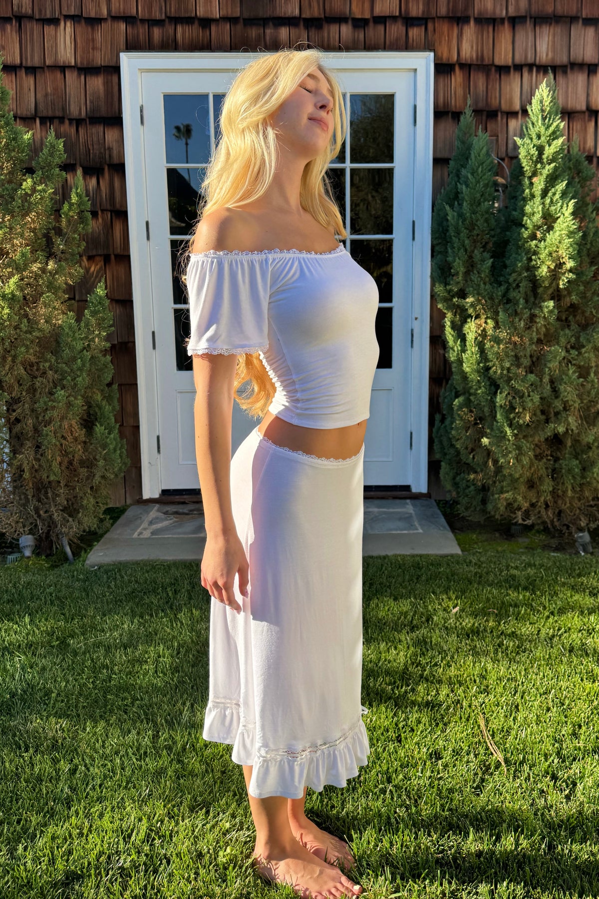 THE AMELIE SKIRT — WHITE