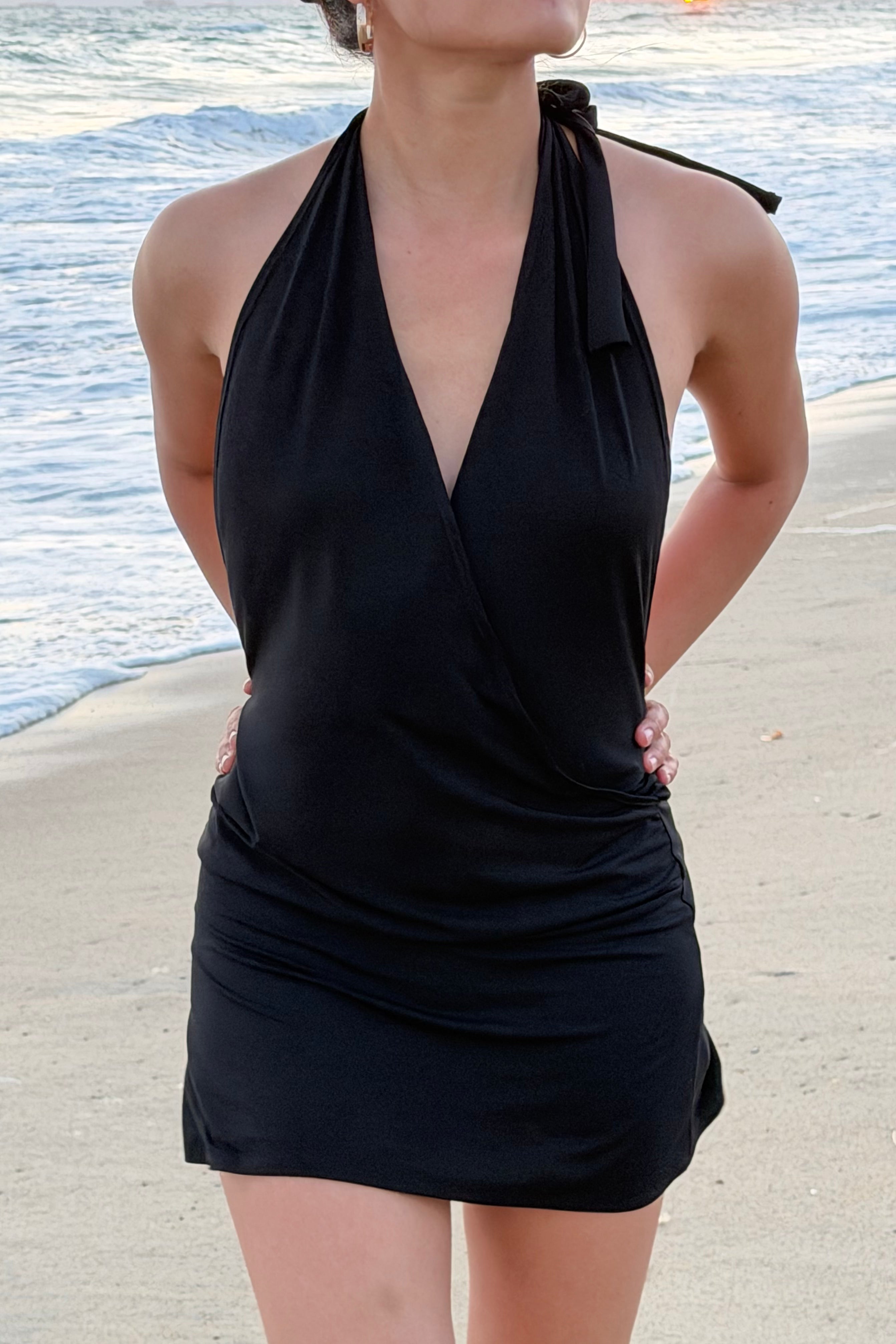 THE NAOMI DRESS — BLACK